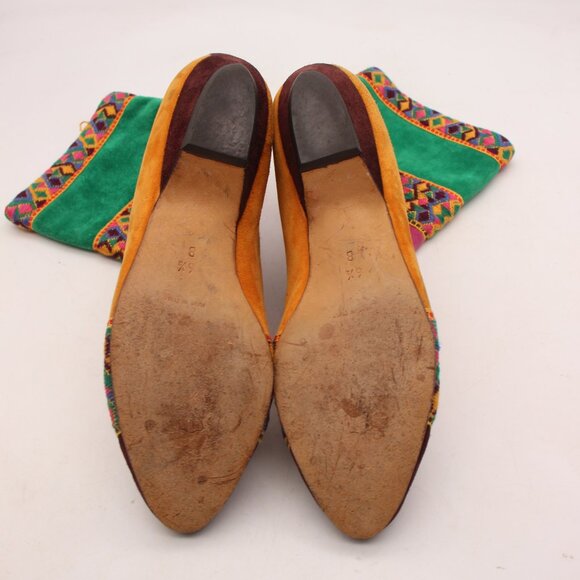 Bally Multicolor Pattered High Boots Women's Size 6.5 B Made in Italy - Picture 7 of 8